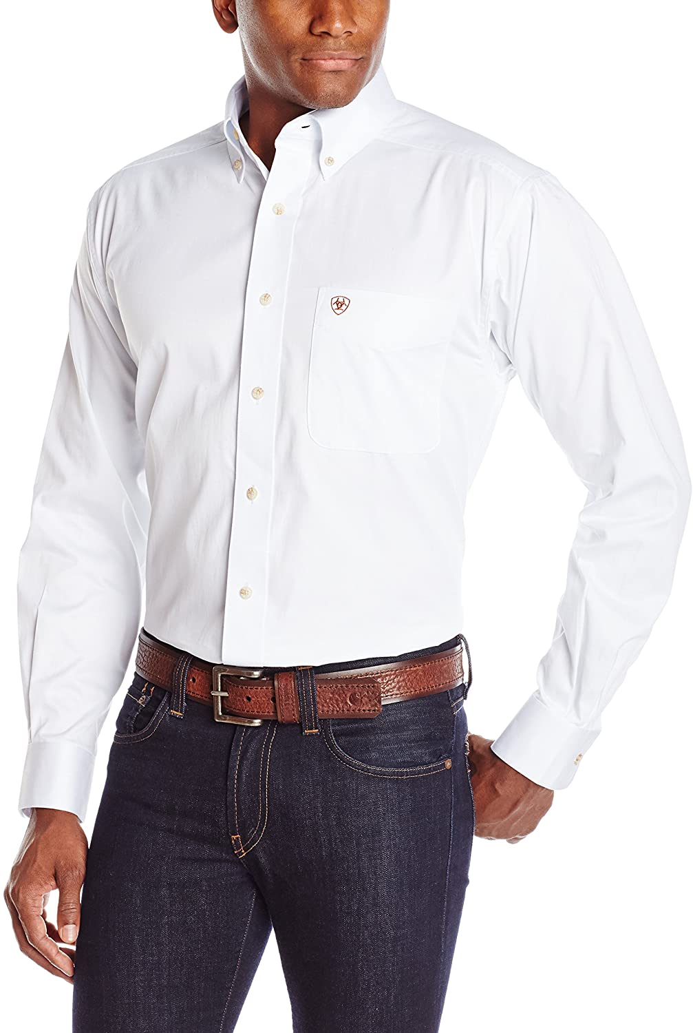 ariat white dress shirt