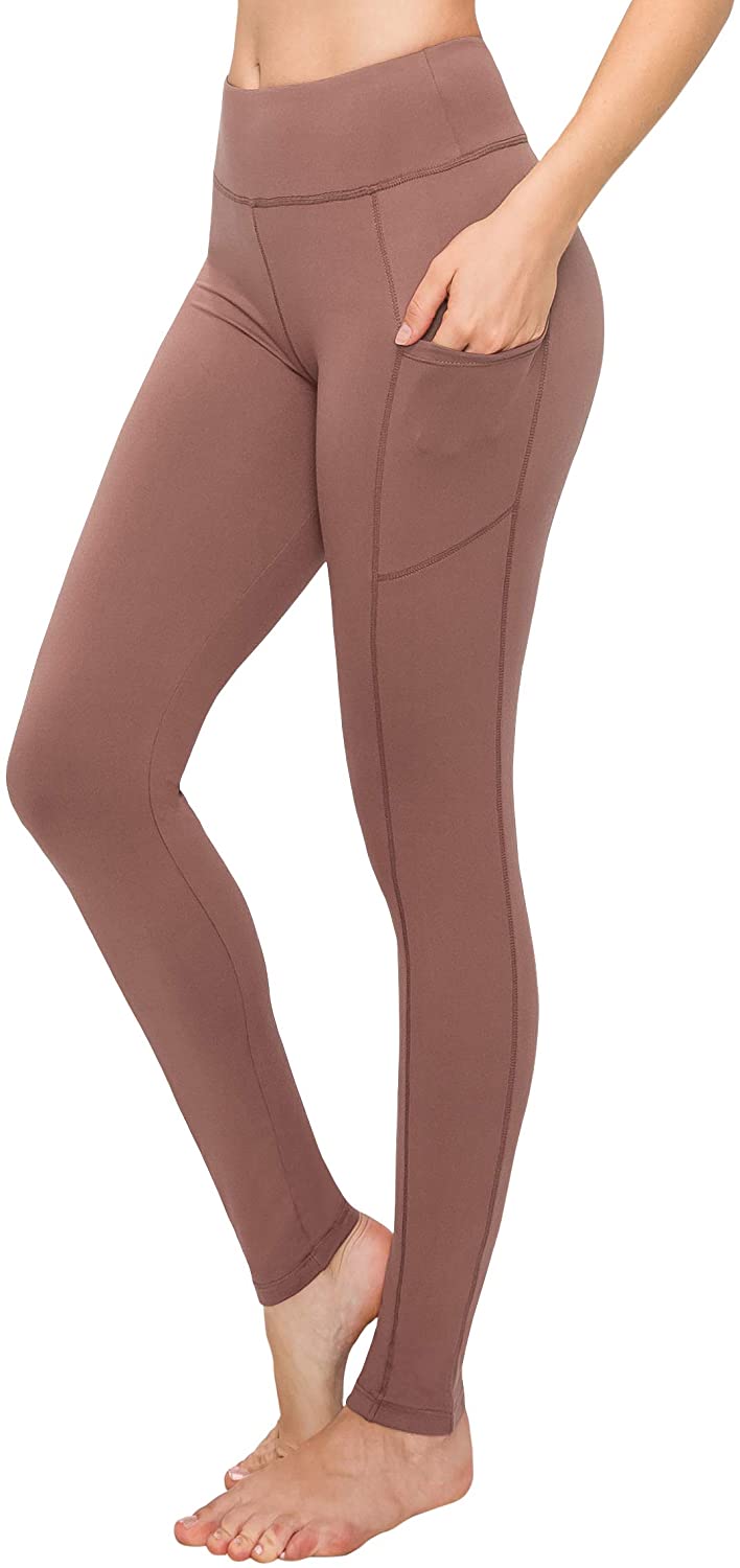 BoWang-Shop satina high waisted leggings for women Zipper Fly Fold