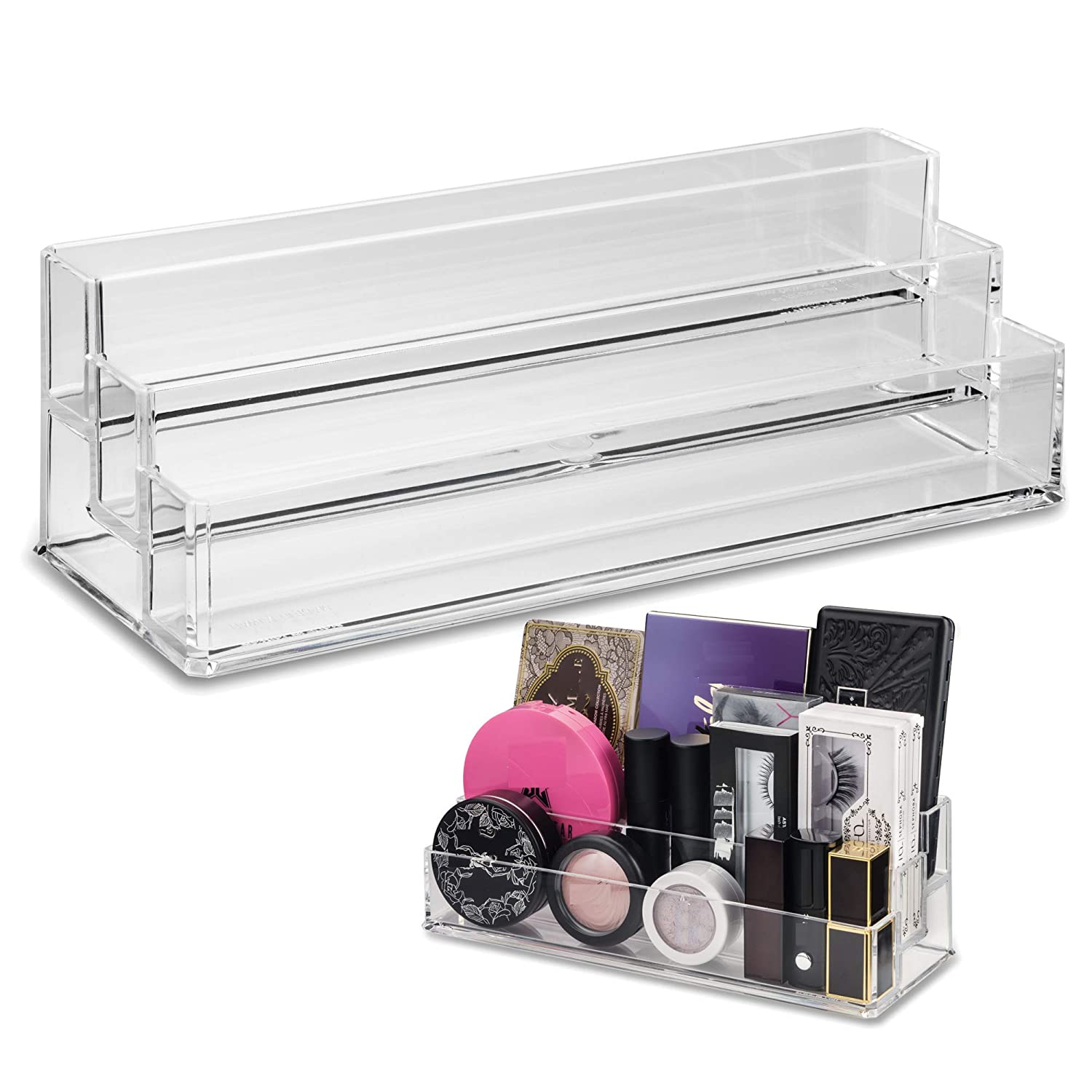 byAlegory Tiered Acrylic Makeup Organizer Palettes, Com |