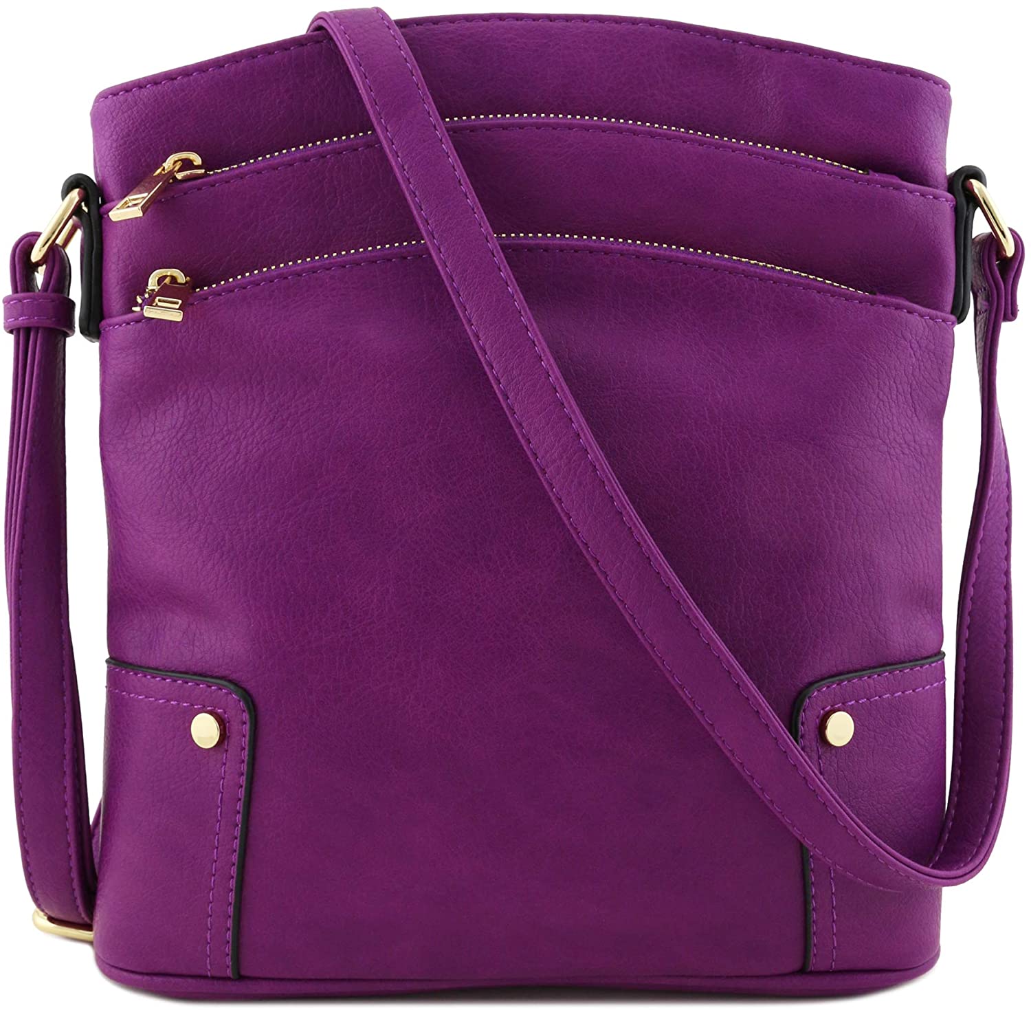 Purple Haze Triple Zip Crossbody Bag – Gems from Paradise Inc.