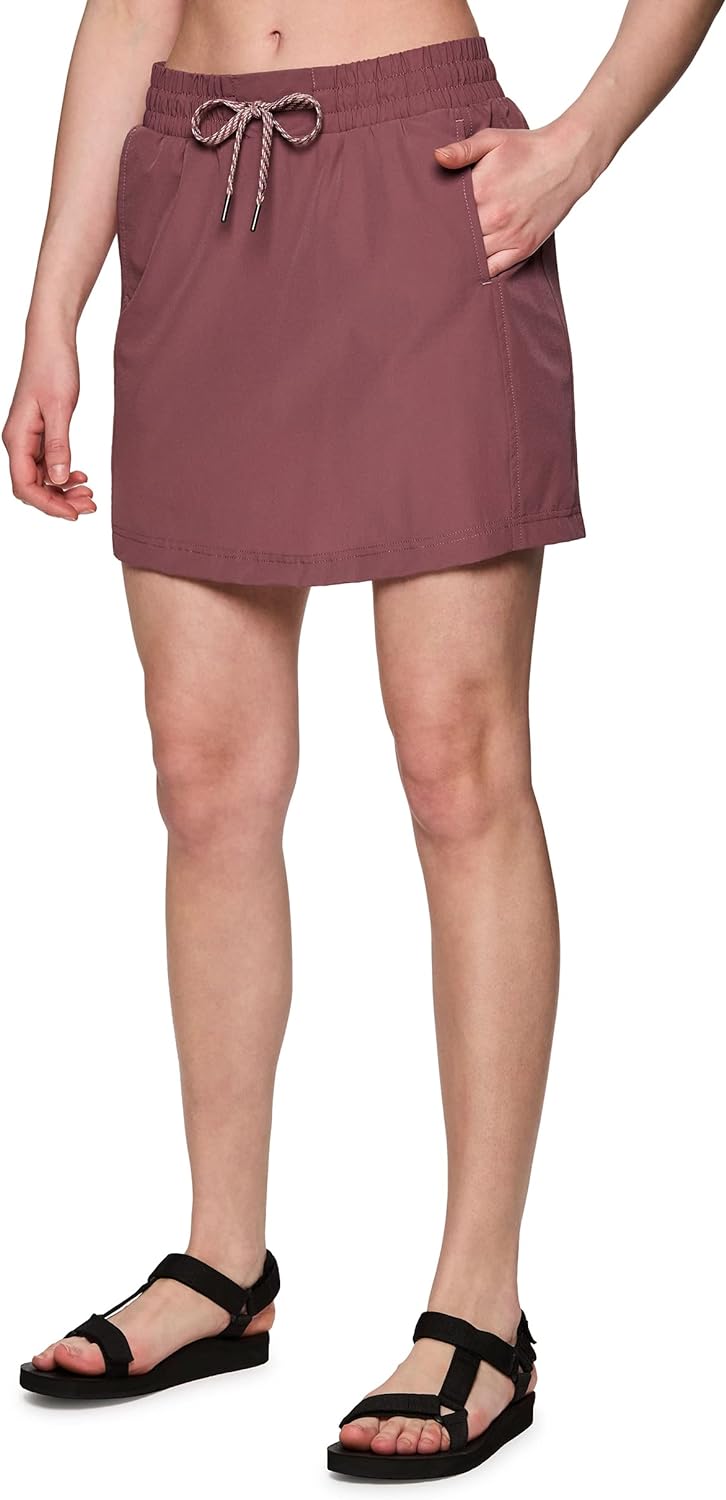 Avalanche Women's Quick Drying Woven Ripstop Skort with Bike Short
