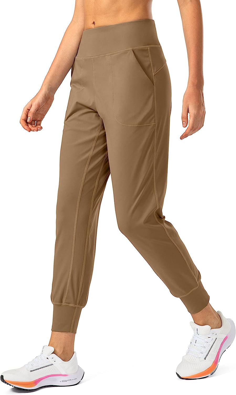  Soothfeel Women's Joggers with Zipper Pockets High