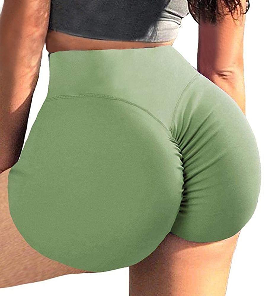 BZB Women's Booty Shorts High Waist Yoga Pants Gym Running Workout Shorts  Butt Lifting Hot Pants, Grey, X-Small : : Clothing, Shoes &  Accessories