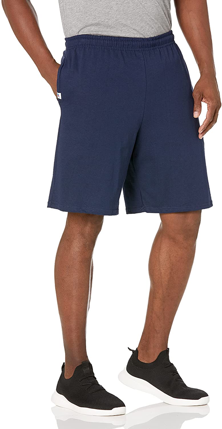 Russell Athletic Mens Basic Cotton Jersey Short with Pockets