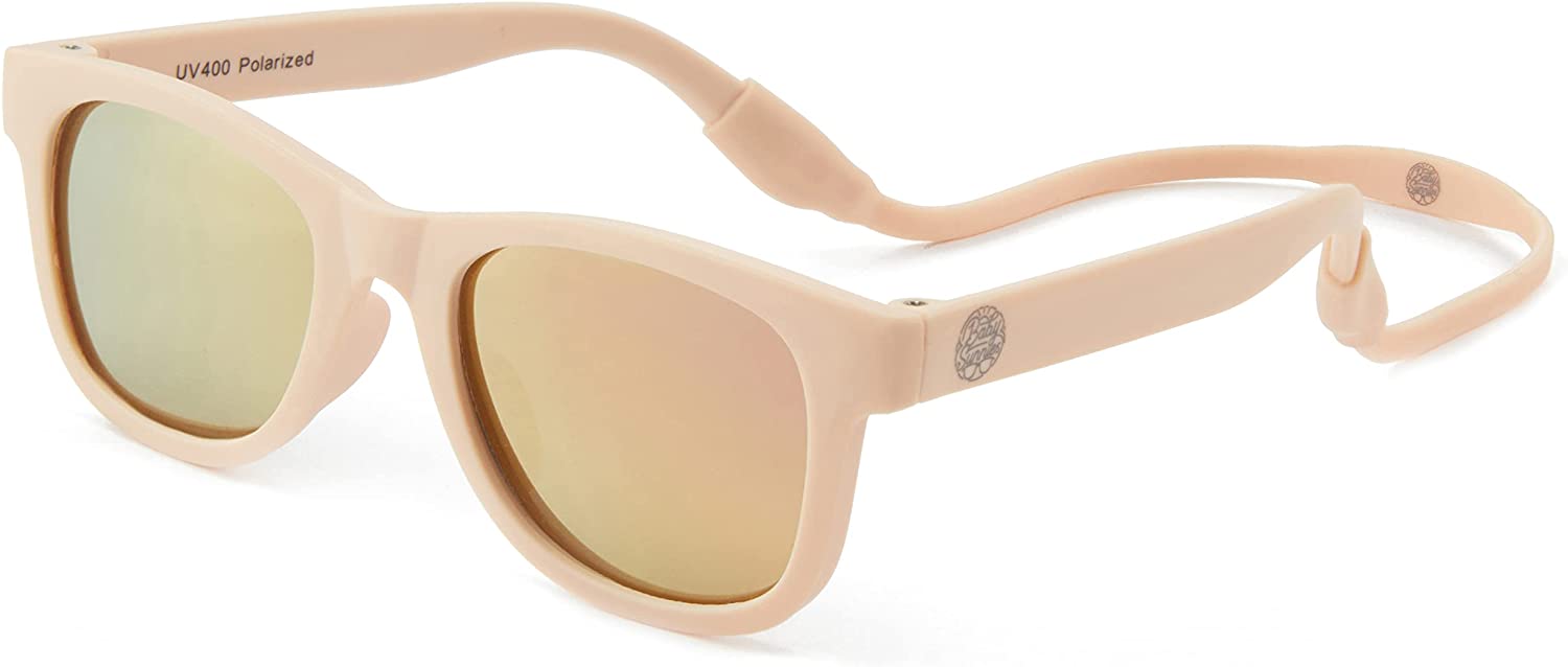 Baby Sunglasses with Strap UV400 Polarized Lenses for Toddler Newborn Infant 0-24 Months 