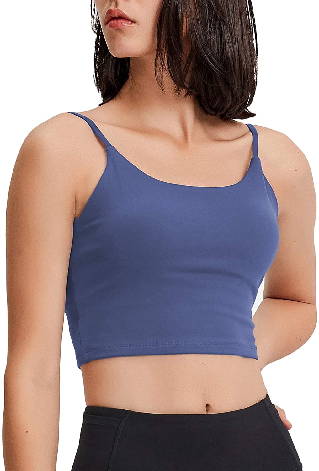 Lemedy Women Padded Sports Bra Fitness Workout Running Shirts Yoga Tank Top  : : Clothing, Shoes & Accessories