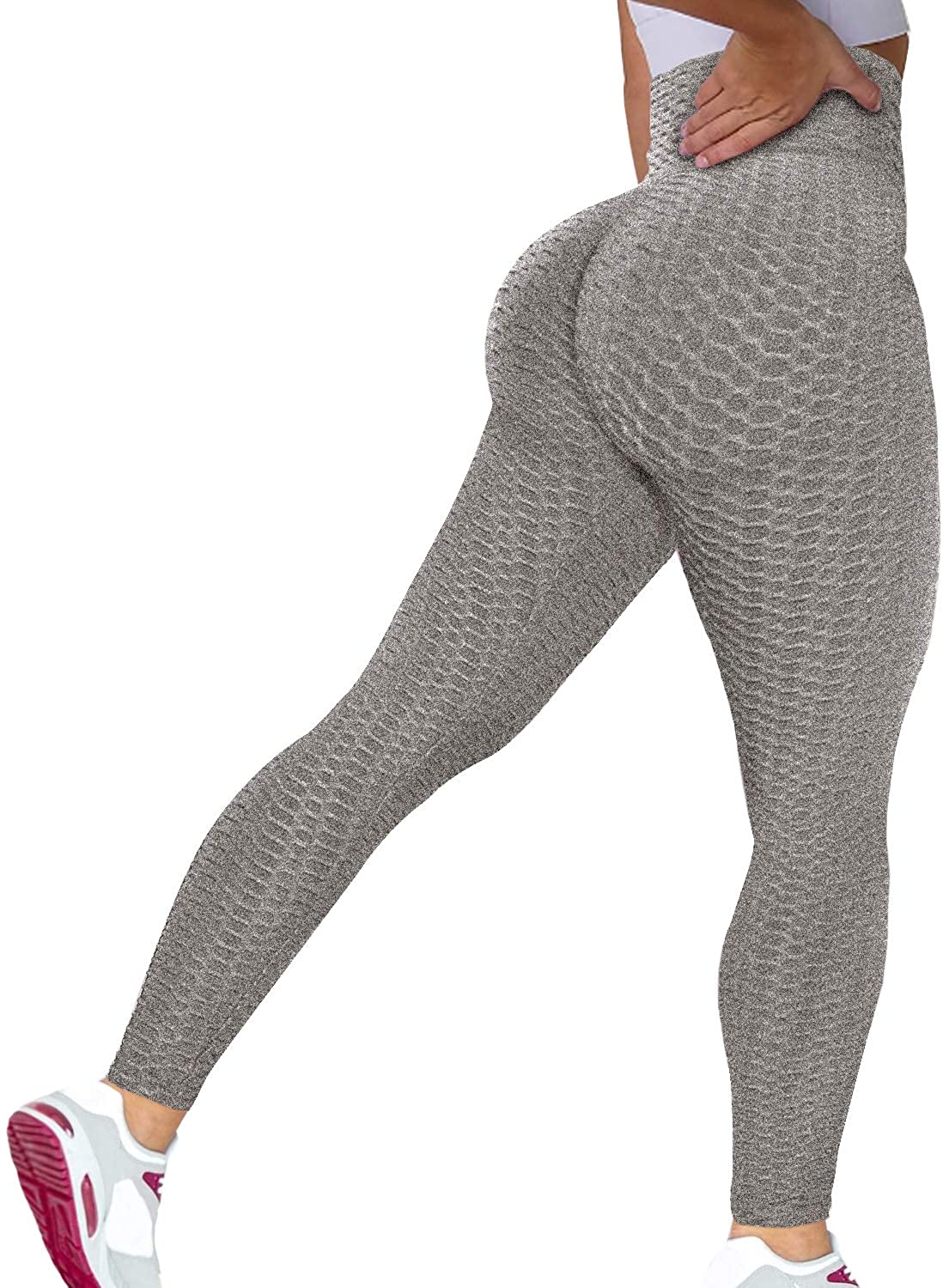 Murandick Women's Seamless Scrunch Butt Lifting Leggings Workout Yoga Gym  Pants Tummy Control Booty Leggings at  Women's Clothing store