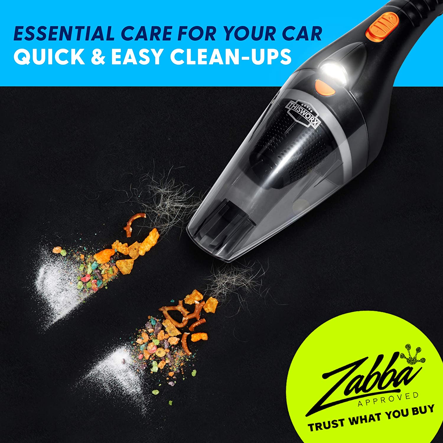 Portable Car Vacuum Cleaner: High Power Handheld Vacuum w