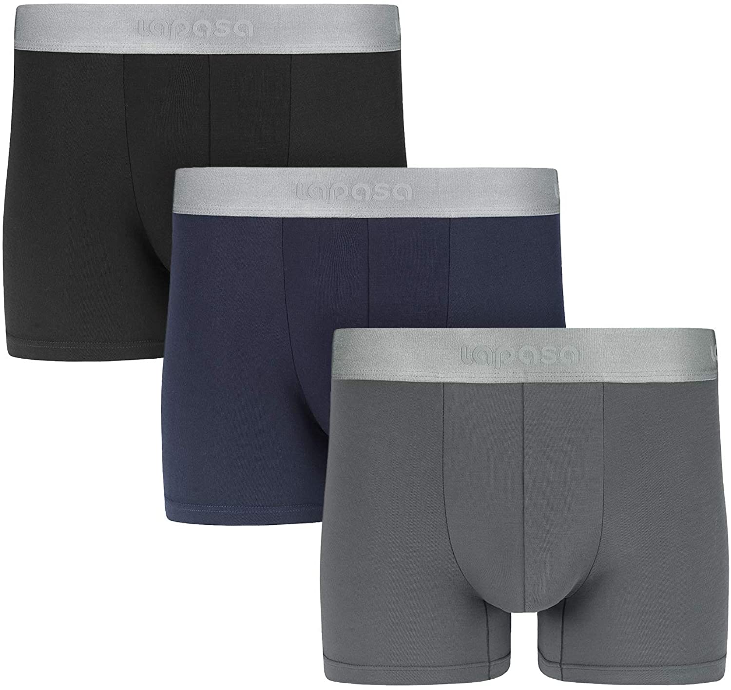 Lapasa Men's Sexy 4-Pack Micro Modal Underwear Trunks Pouch