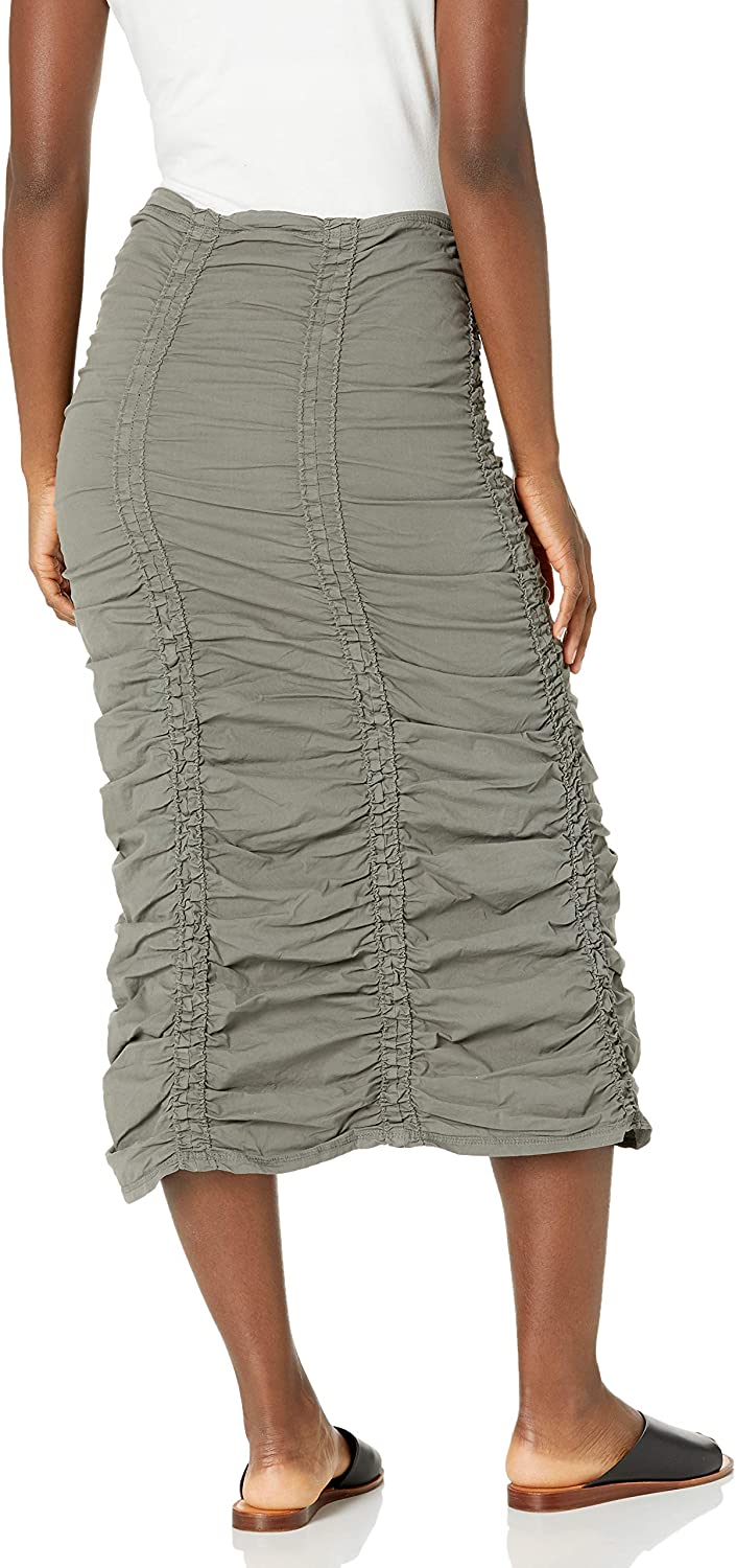 XCVI Women's Stretch Poplin Double Shirred Panel Skirt | eBay