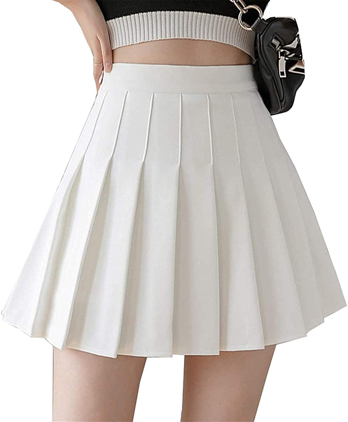 Beautifulfashionlife Women High Waisted Solid Pleated Mini Tennis Skorts Or Skirt 13 Colors 2 Styles 