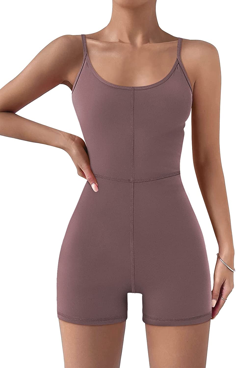  Womens Sexy Unitard Bodysuit Stretch Workout Rompers