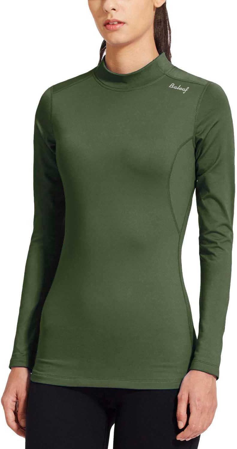 BALEAF Women's Thermal Shirts Long Sleeve Running Workout Fleece