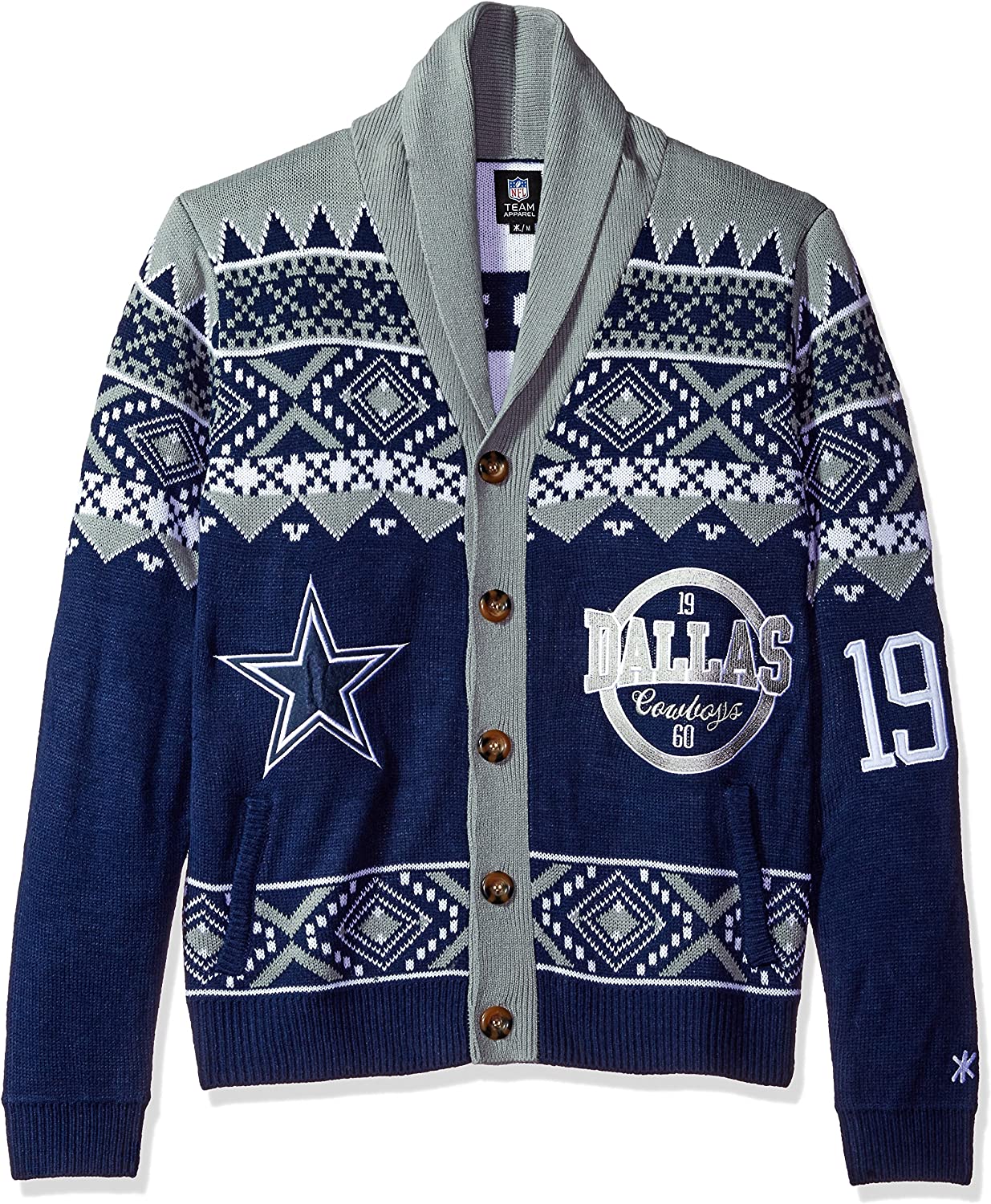 FOCO Dallas Cowboys Men’s Team Apparel Christmas Sweater