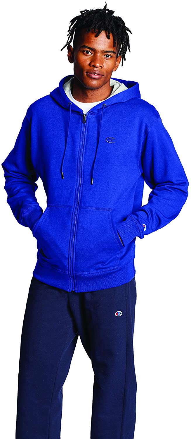 Champion powerblend fleece full zip online hoodie