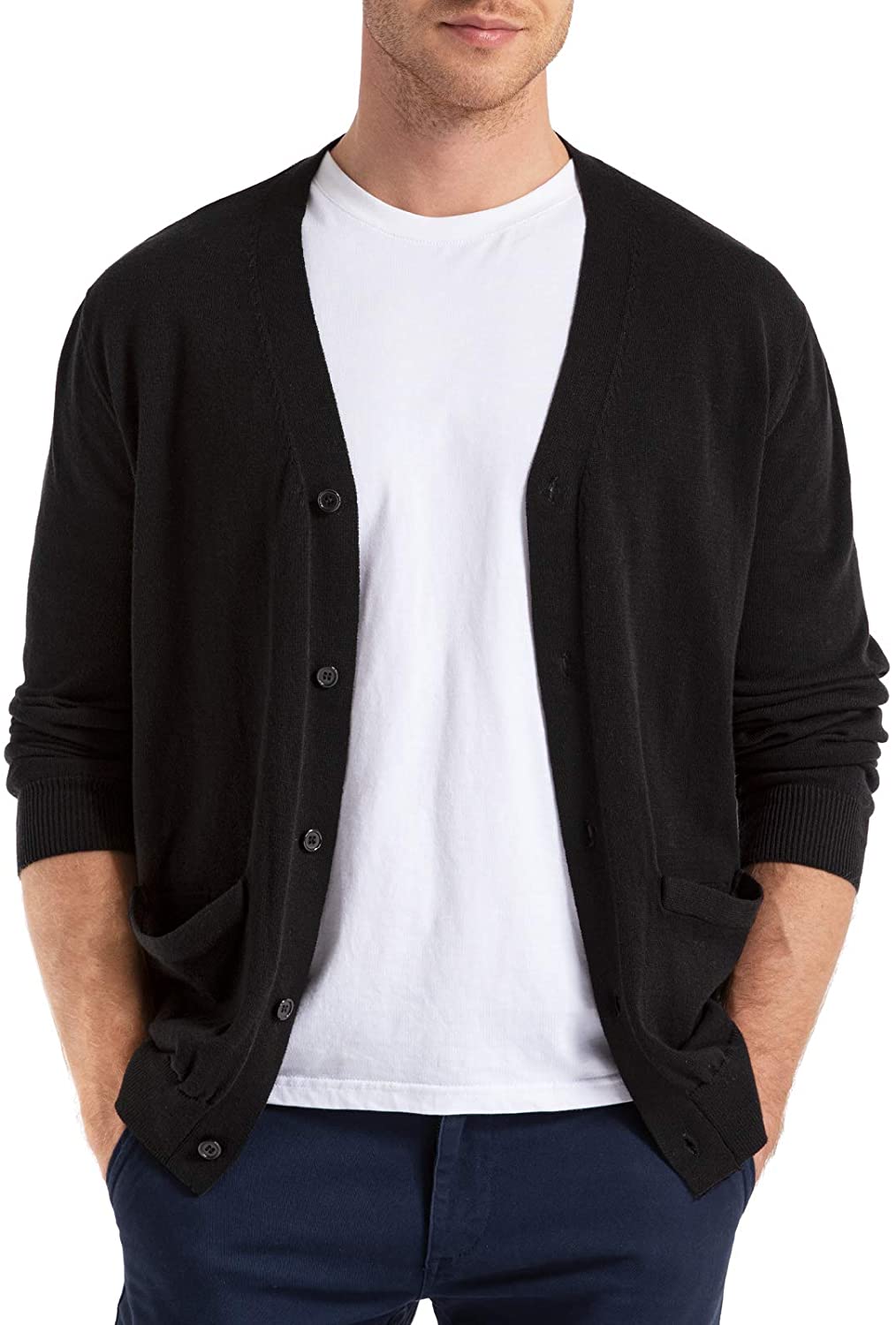 men's cardigan with pockets