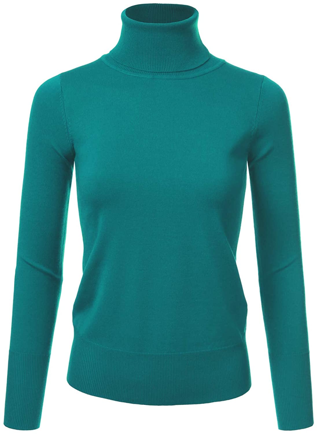 NINEXIS Women's Long Sleeve Turtle Neck Knit Sweater Top with Plus Size ...
