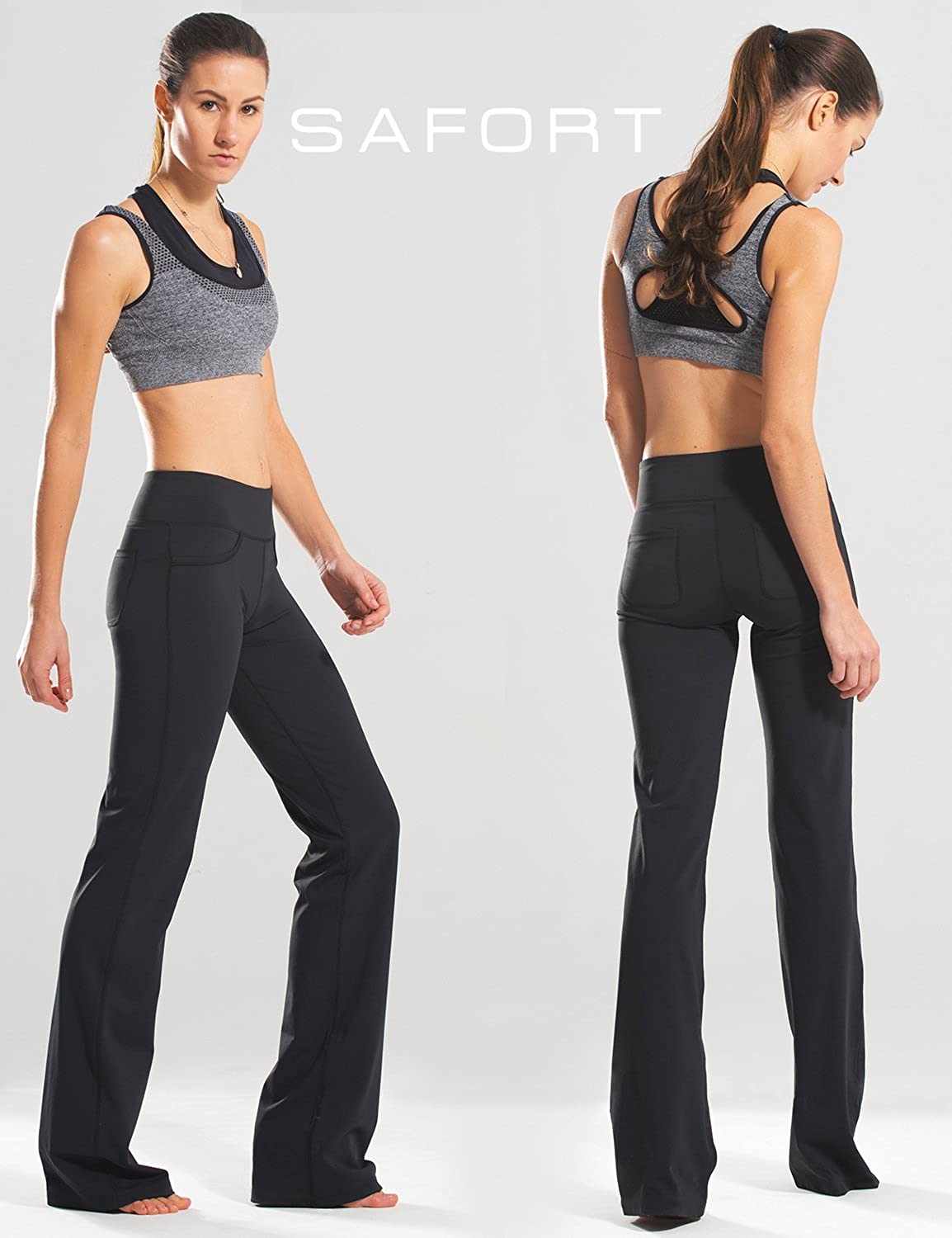 28/30/32/34 Inseam Women's Bootcut Yoga Pants Long Bootleg High-Waisted Flare  Pants with Pockets, Black, Small/28 Inseam : : Clothing, Shoes &  Accessories