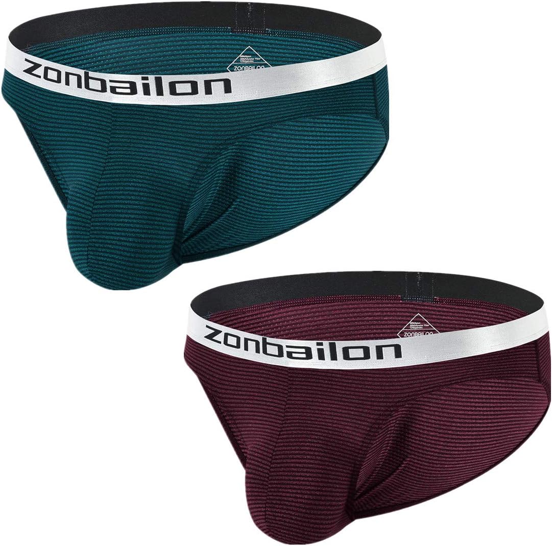 ZONBAILON Mens Bulge Enhancing Underwear Briefs Pack Bulge Pouch Low Rise  Breath | eBay