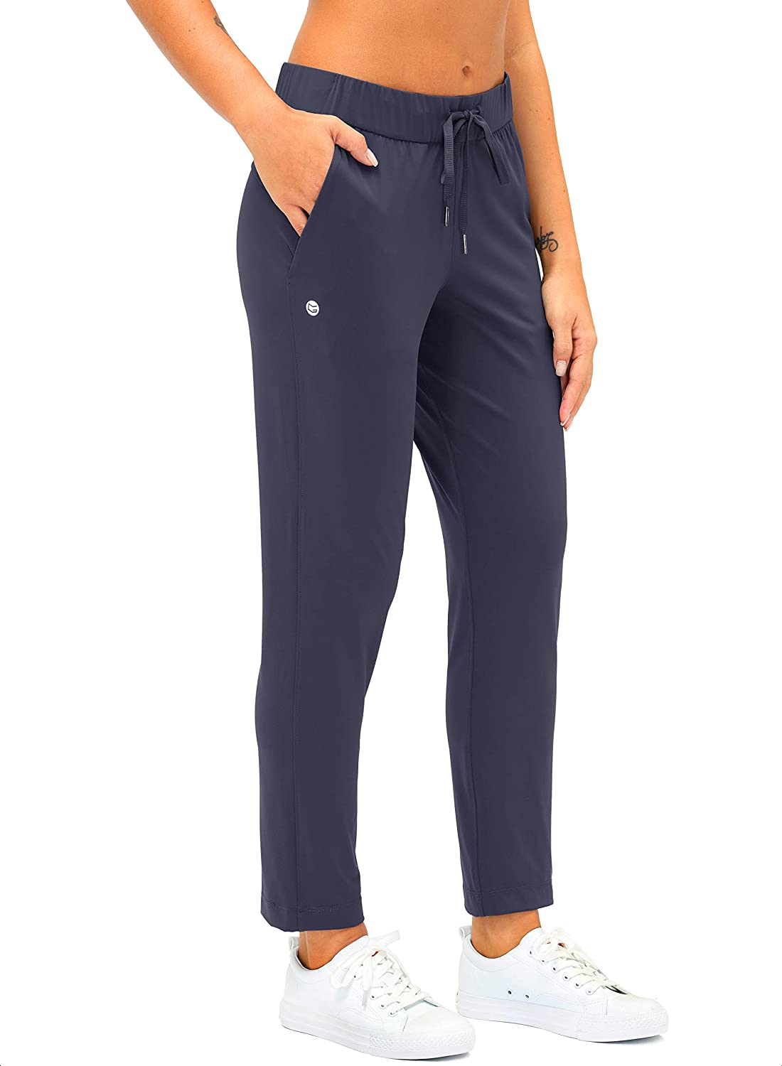 G Gradual Women's Pants with Deep Pockets 7/8 Stretch Sweatpants for ...