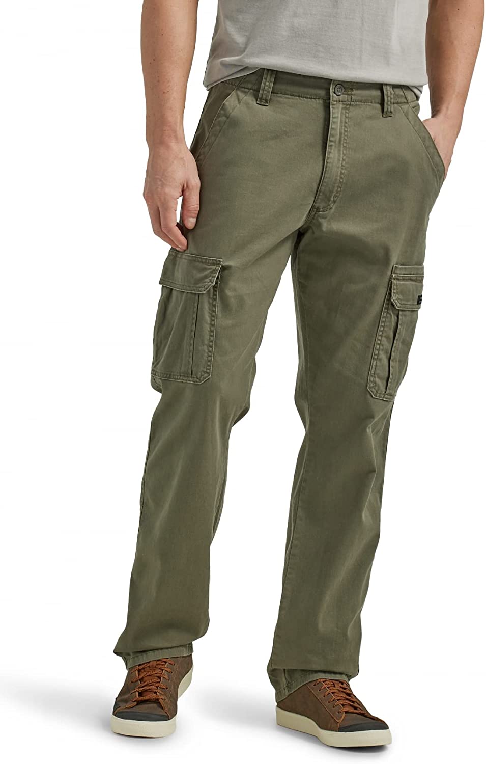 Wrangler Authentics Men's Relaxed Fit Stretch Cargo Pant, Elmwood, 29W x  30L : : Clothing, Shoes & Accessories