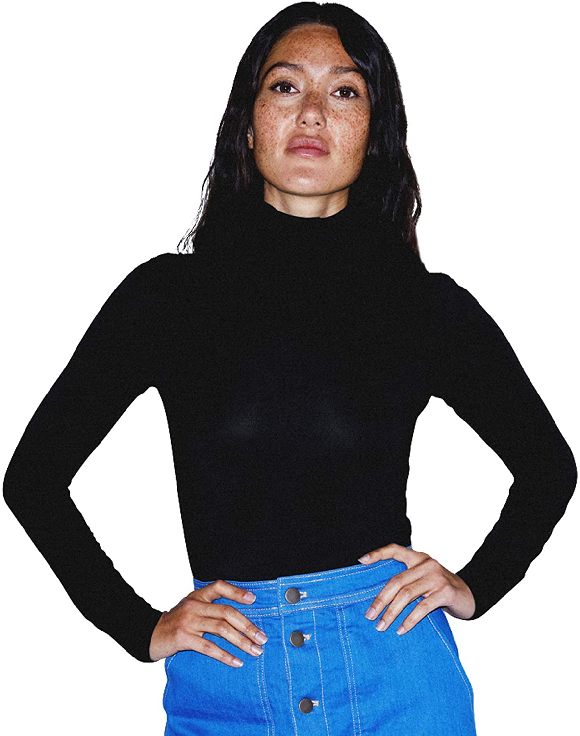 american apparel turtleneck catsuit