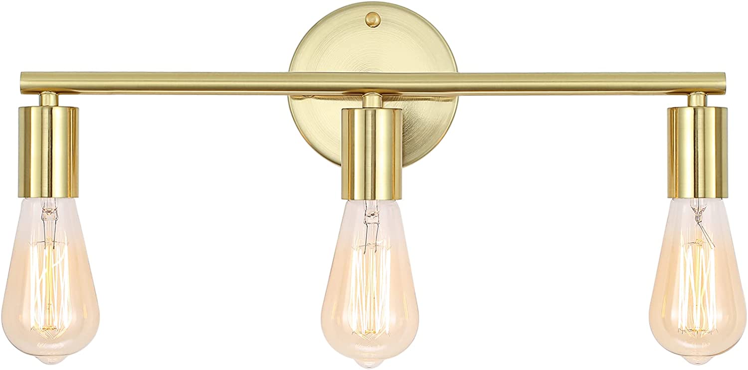 gold brass bathroom light fixtures