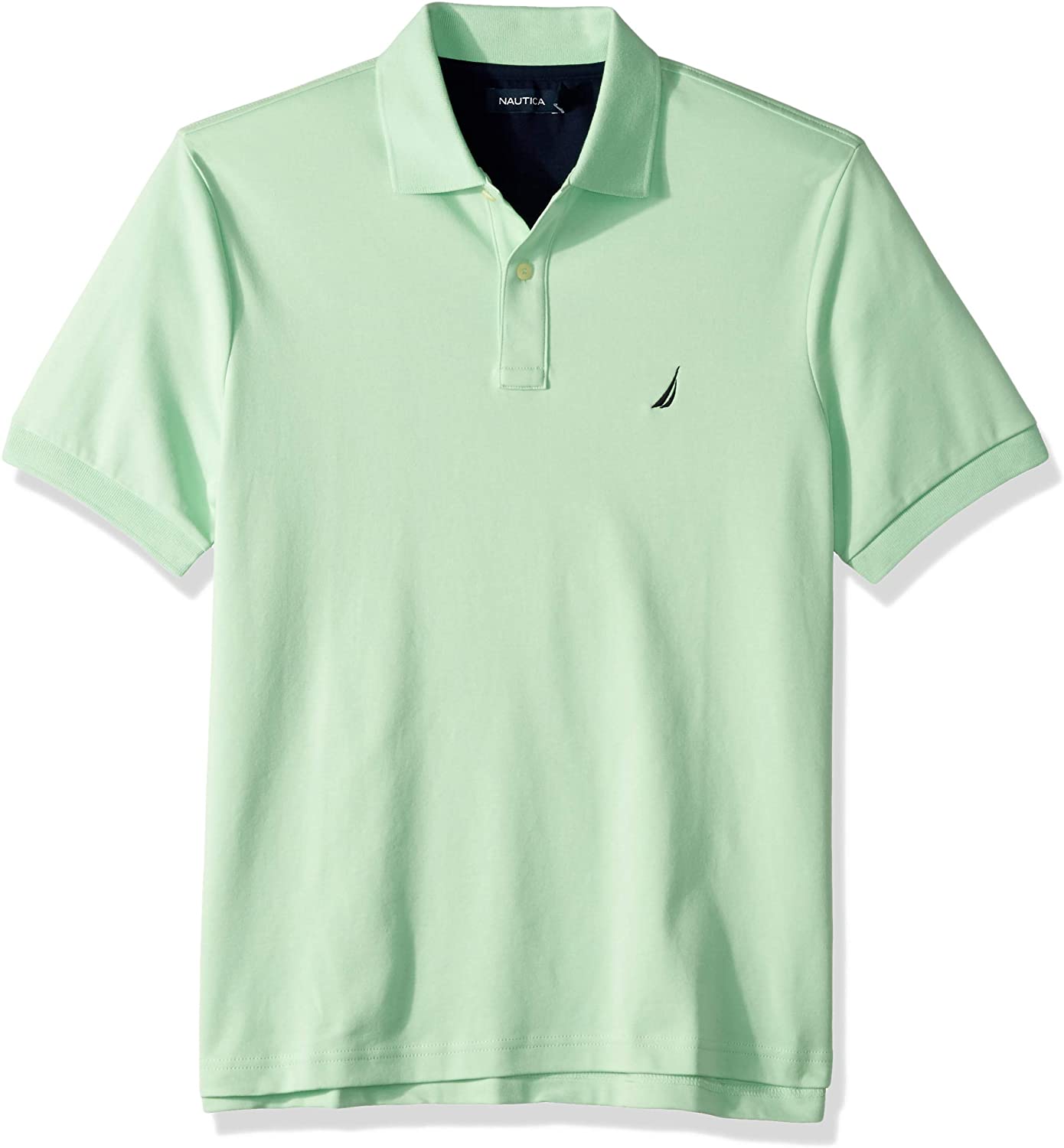 NAUTICA Mens Classic Fit Polo Shirt Large Green Striped Cotton, Vintage &  Second-Hand Clothing Online