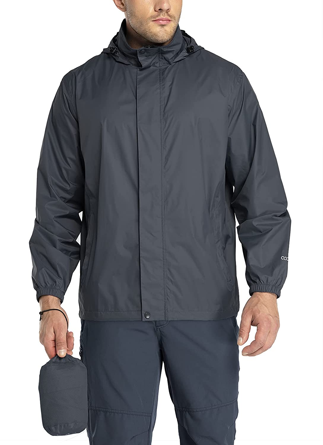 33,000ft Packable Rain Jacket Men's Lightweight Waterproof Rain Shell  Jacket Rai