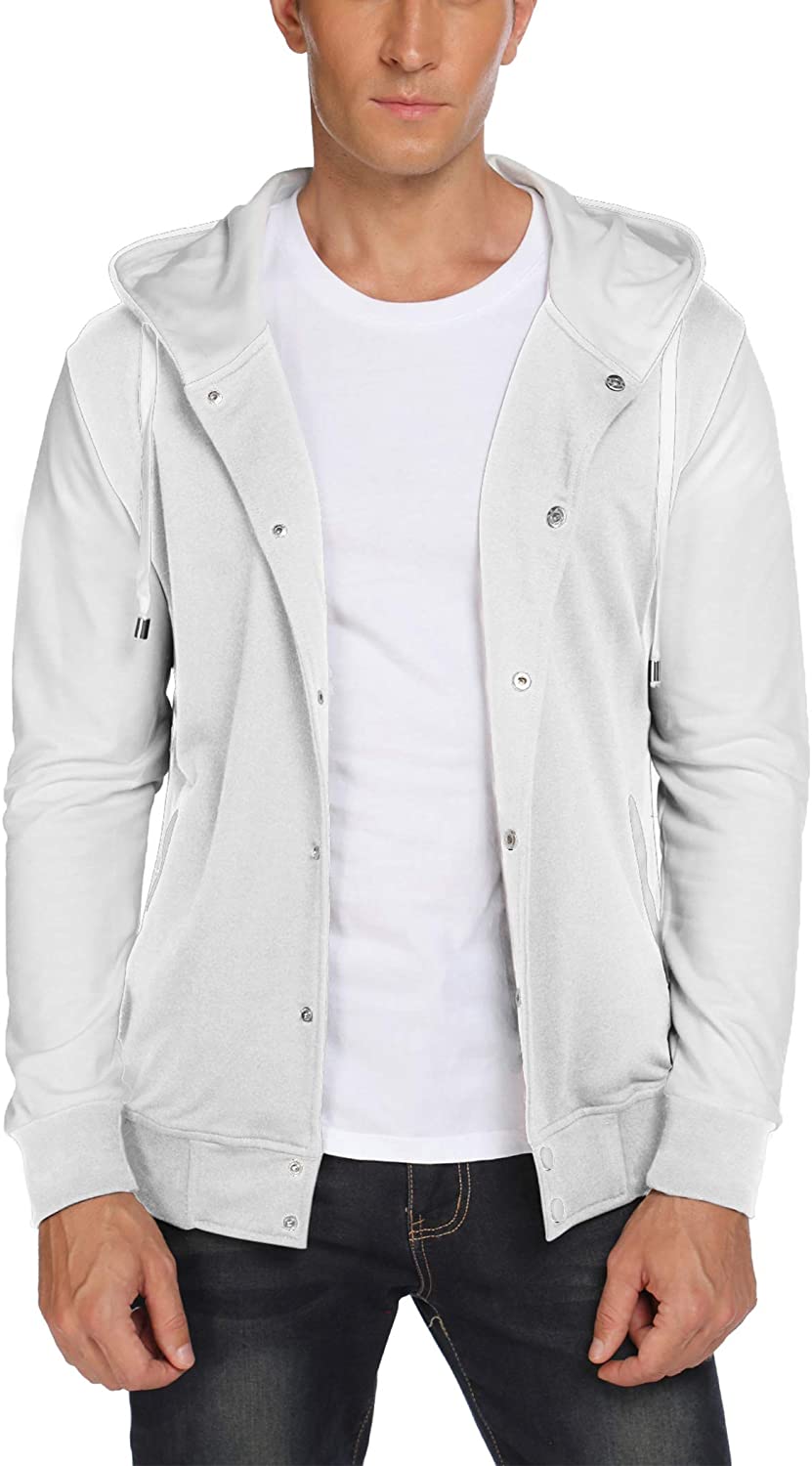 COOFANDY Mens Fashion Varsity Jacket Causal Slim Fit Cotton Bomber Jackets
