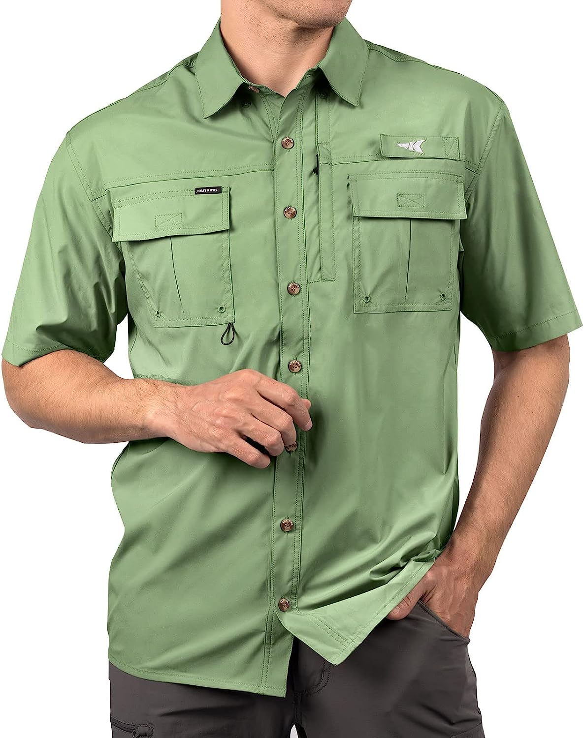 KastKing ReKon Men's Fishing Shirts, Well Made, Quick-Dry Short