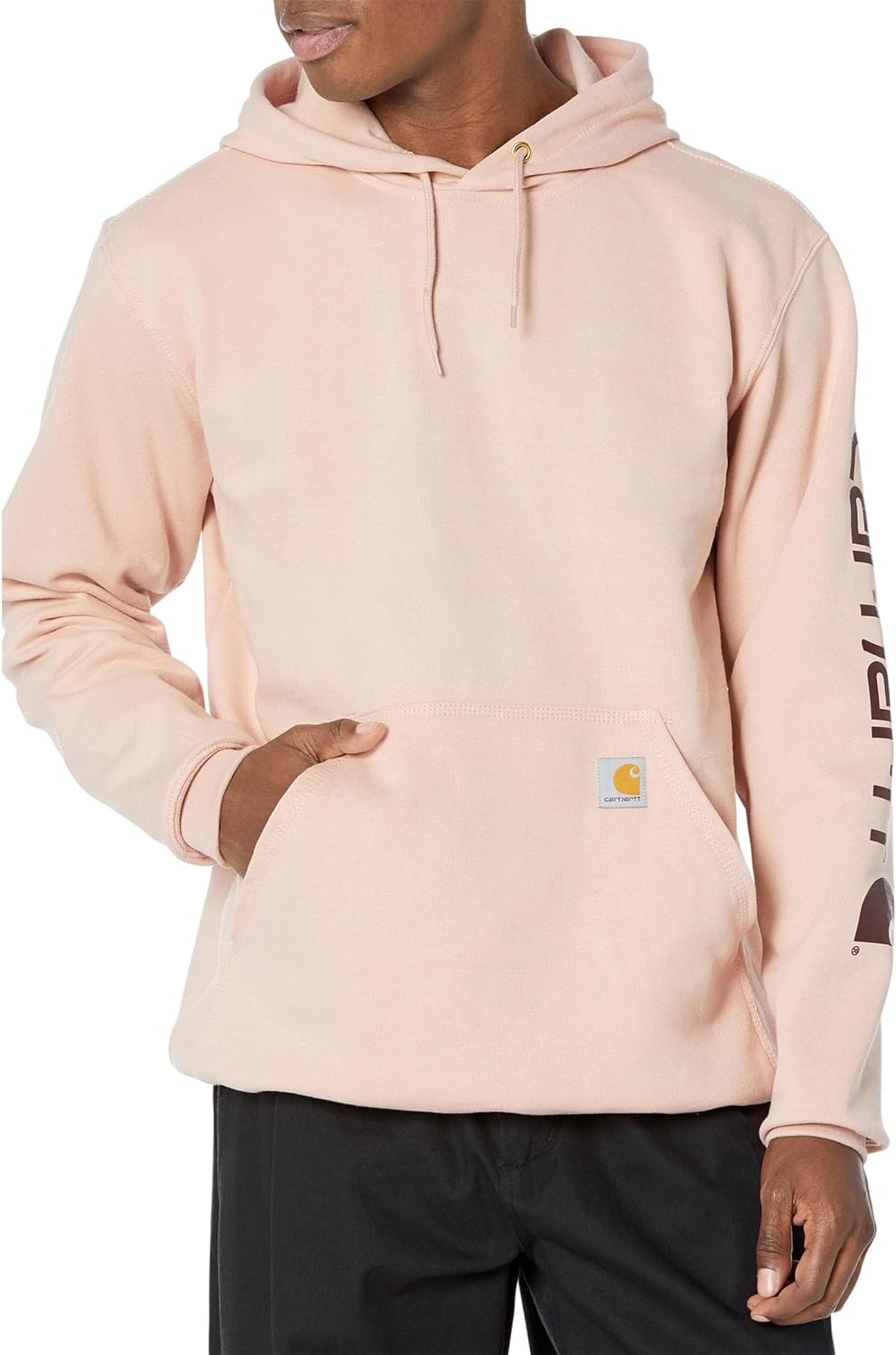 Loose Fit Hoodie - Light pink - Men