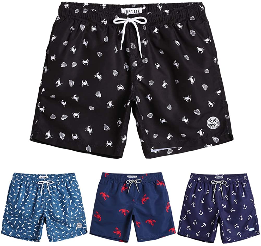 Maamgic Mens Quick Dry Printed Short Swim Trunks With Mesh Lining Swimwear Bathi Ebay