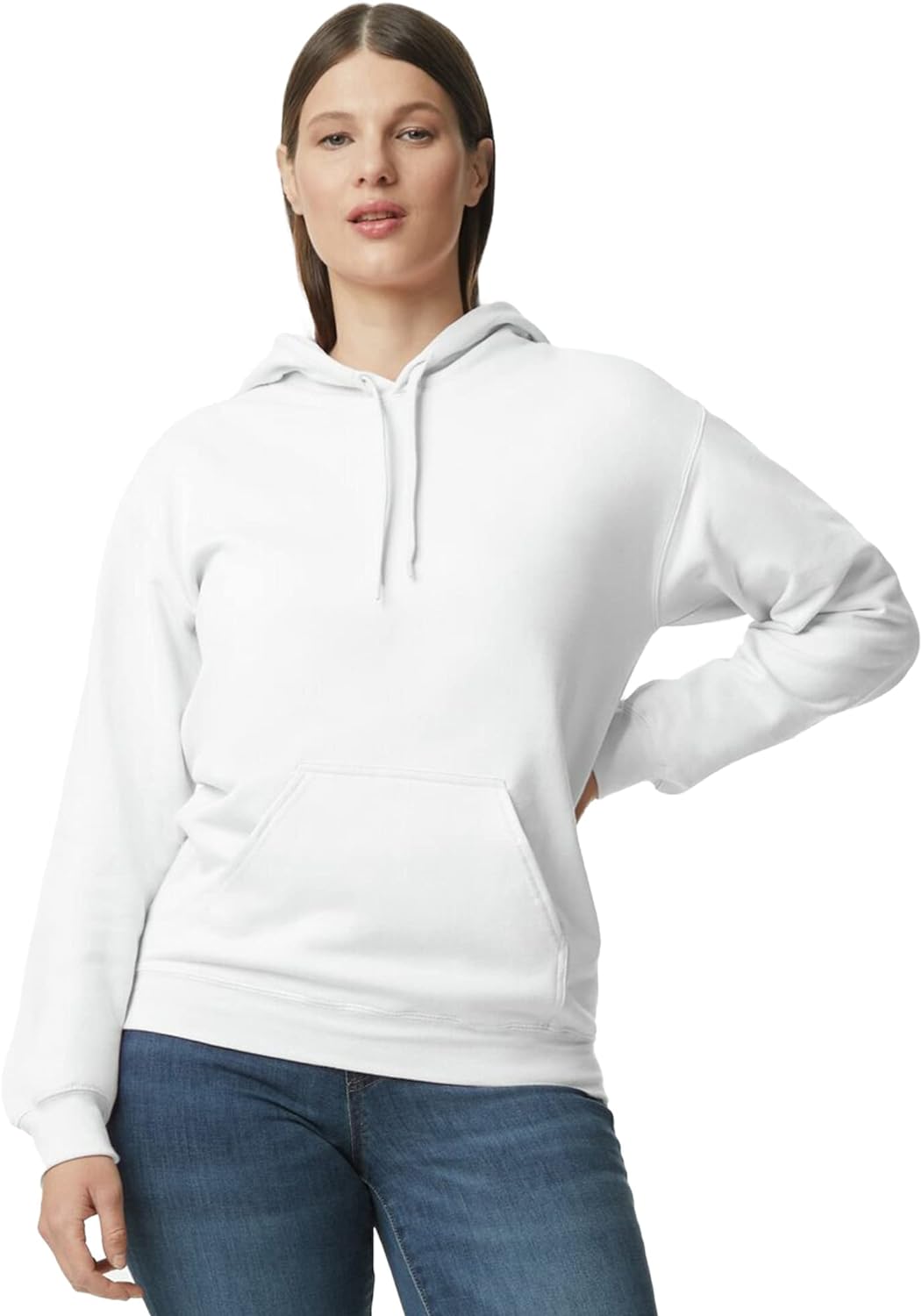 Women's Plain White Hoodie - Quality Casual Clothes for Better Value