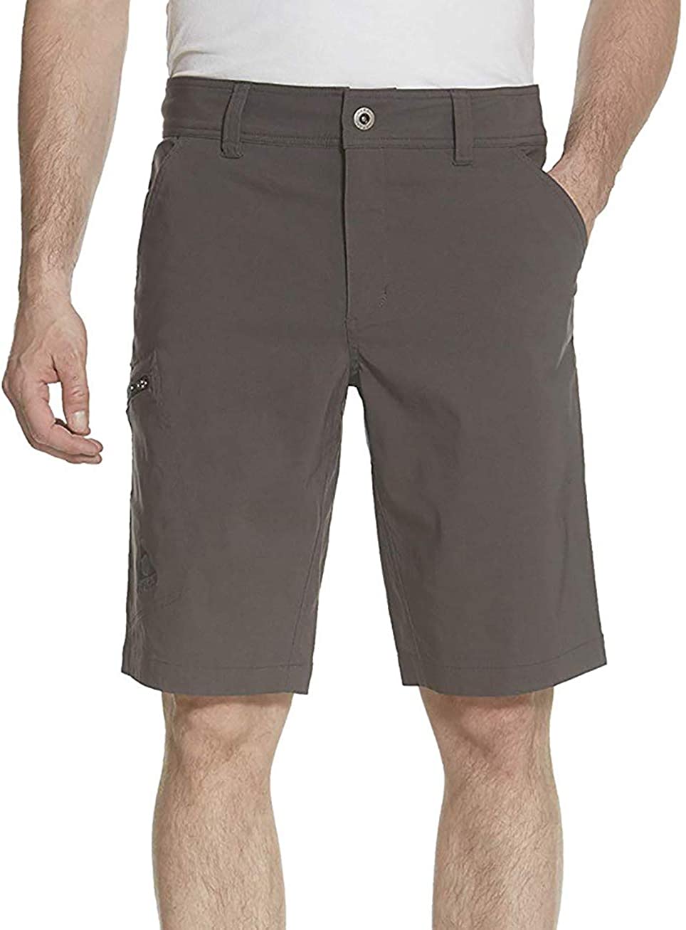Gerry Mens Stretch Cargo 5 Pocket Shorts Venture Flat Front Woven Hiking  Shorts