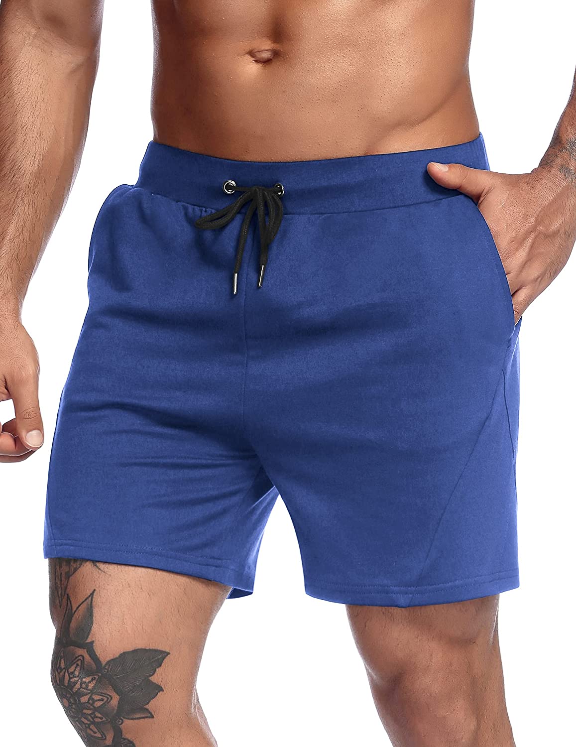 COOFANDY Mens Fitted Workout Shorts Bodybuilding Sporting Running Training Jogger Gym Short Pants with Pockets