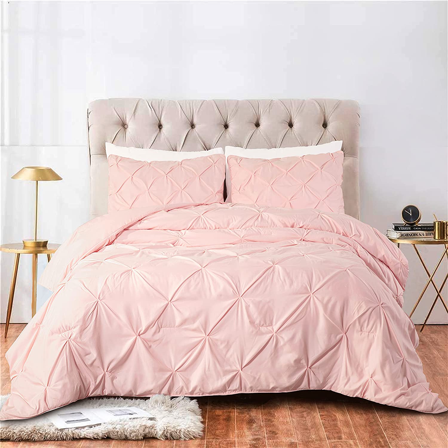 chezmoi-collection-berlin-3-piece-pintuck-pinch-pleat-bedding-comforter