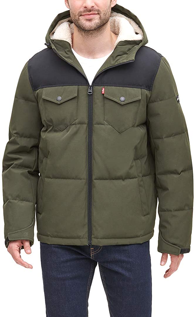 levi's hooded midweight parka