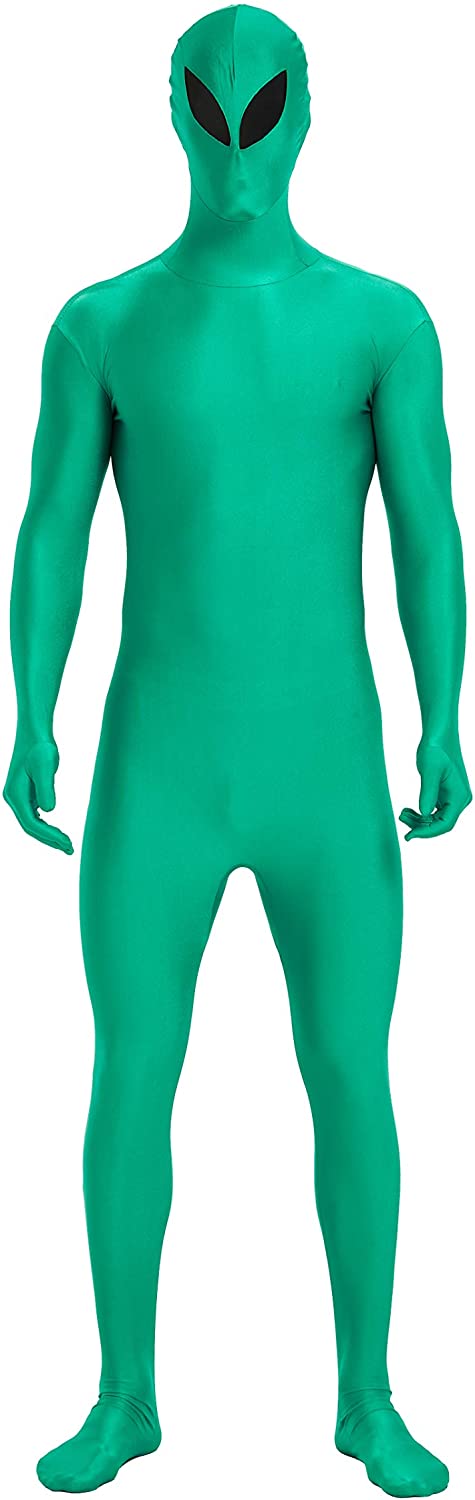 C863 Disappearing Man Second Skin Full Body Suit Zentai Bucks Halloween  Costume