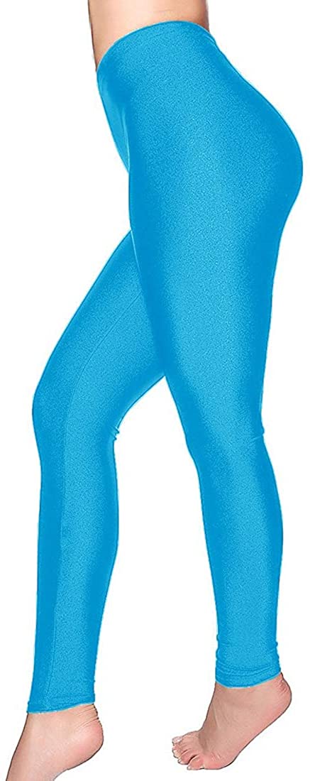 Romastory Women's Stretched Shiny Sports Leggings Mid-Waist Elastic Pants  Shining Leggings Tights, Black, Small : : Clothing, Shoes &  Accessories