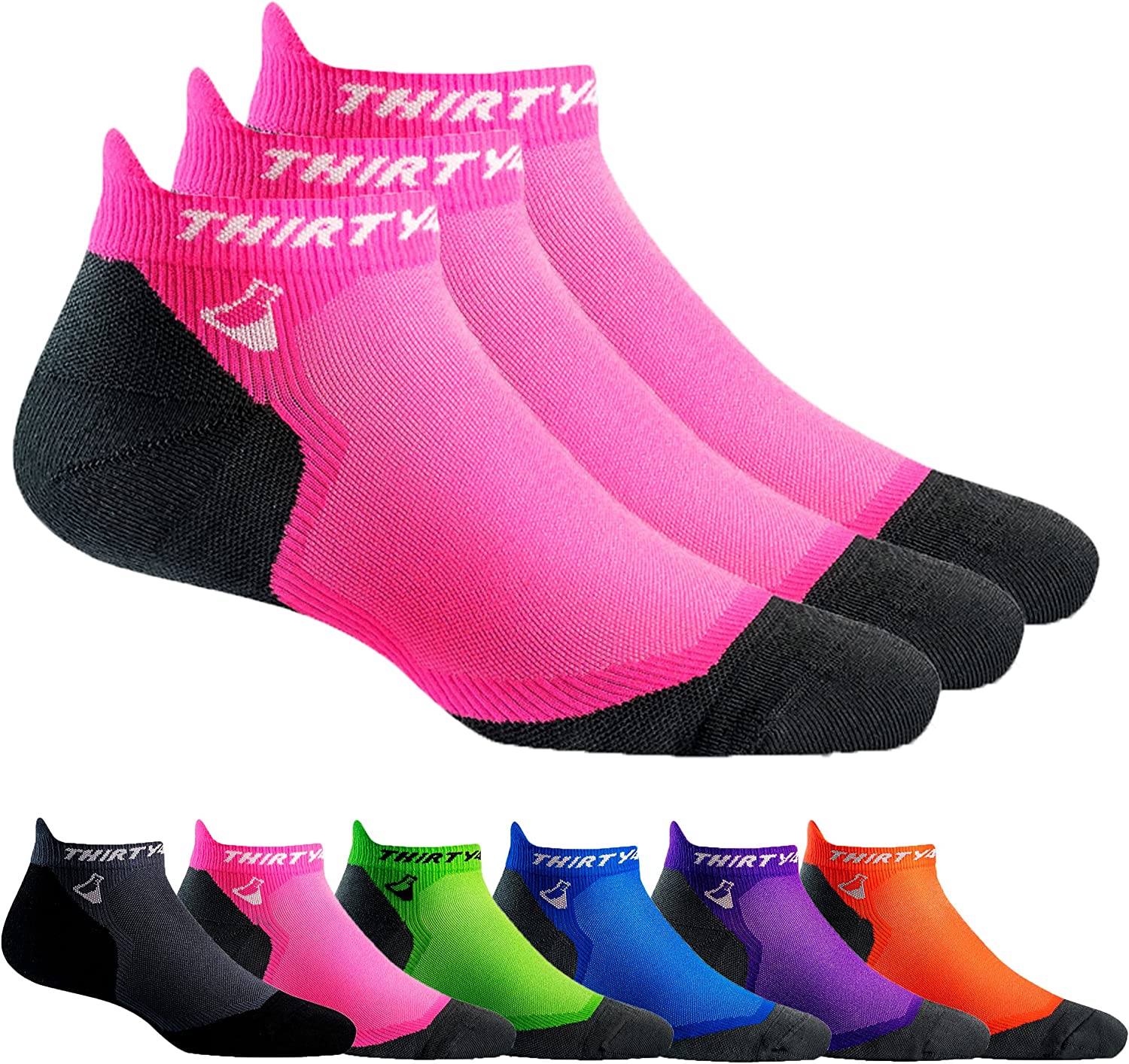 Thirty48 Ultralight Athletic Running Socks for Men and Women with