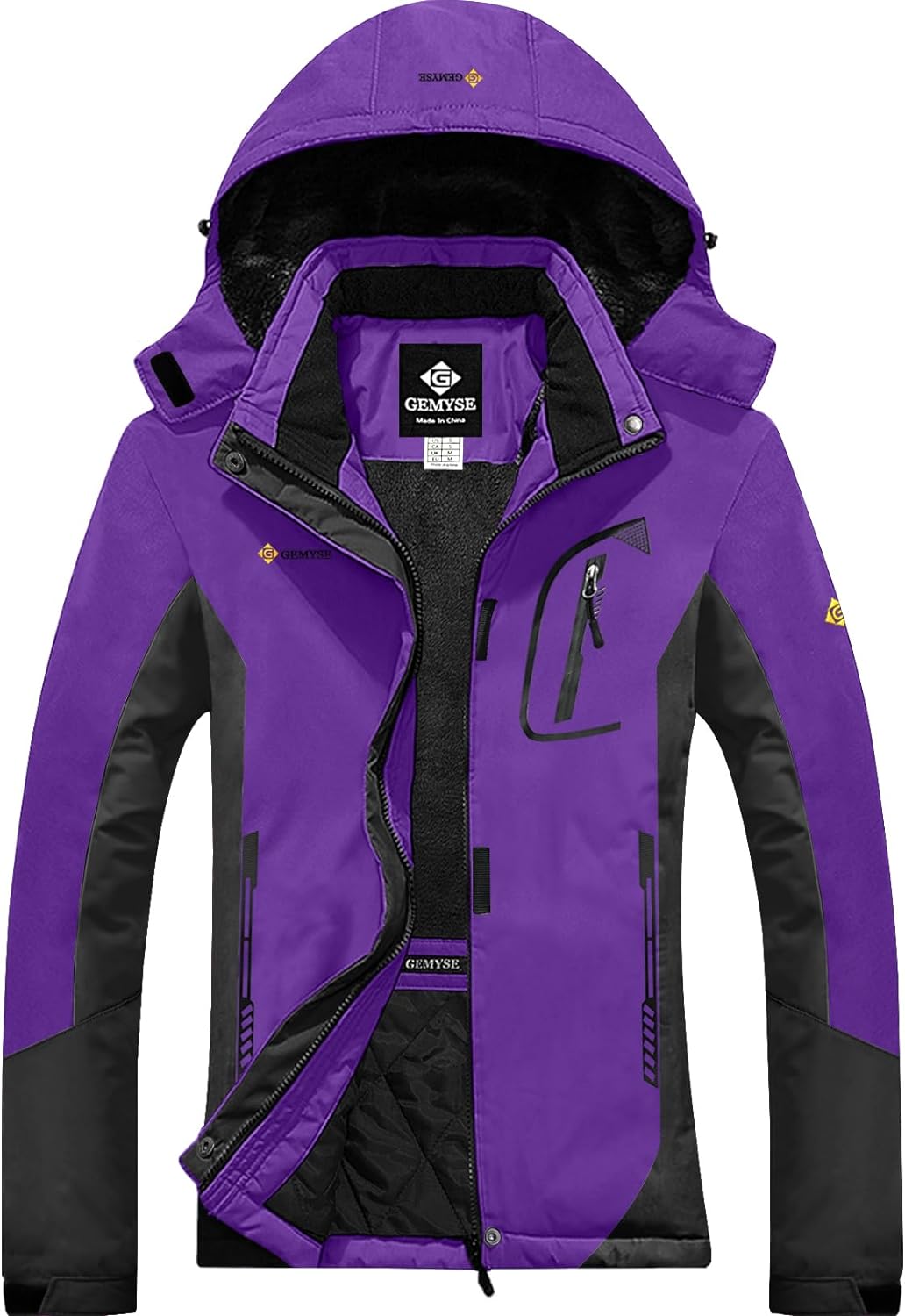 GEMYSE Women’s Mountain Waterproof Ski Snow Jacket Winter Windproof Rain  Jacket : : Clothing, Shoes & Accessories