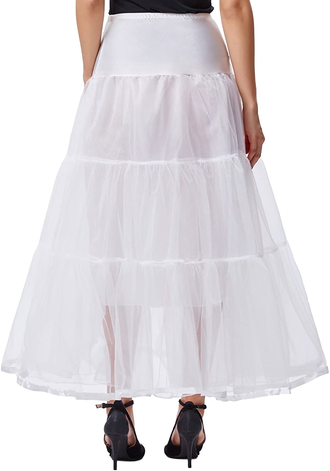 GRACE KARIN Women's Ankle Length Petticoats Skirts Wedding Half Slips ...