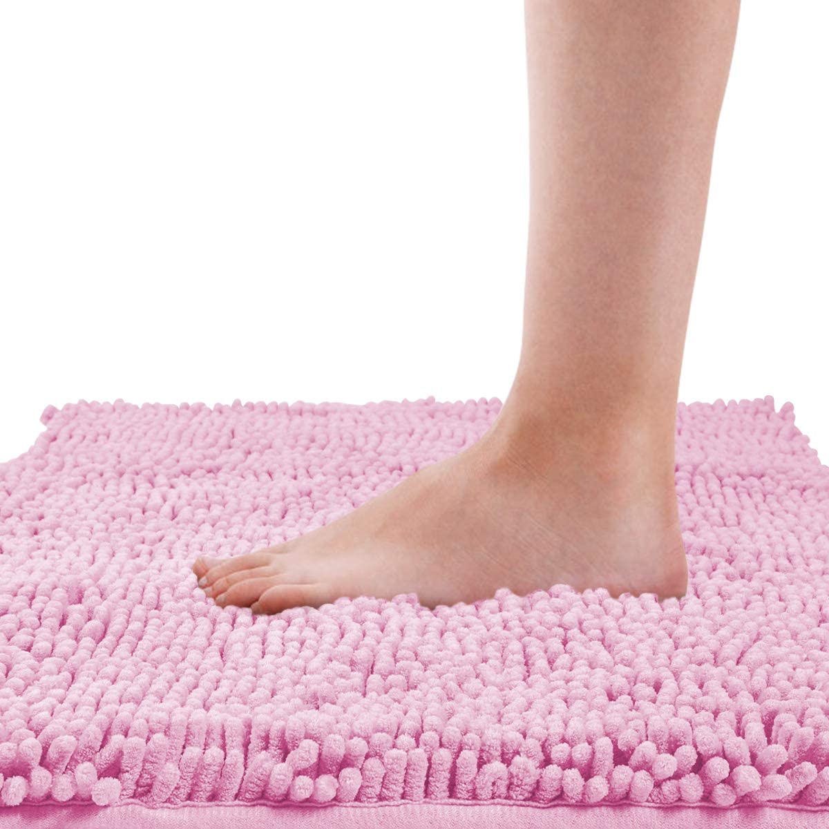 BYSURE Pink Bathroom Rugs Set 3 Piece Non Slip Extra ...