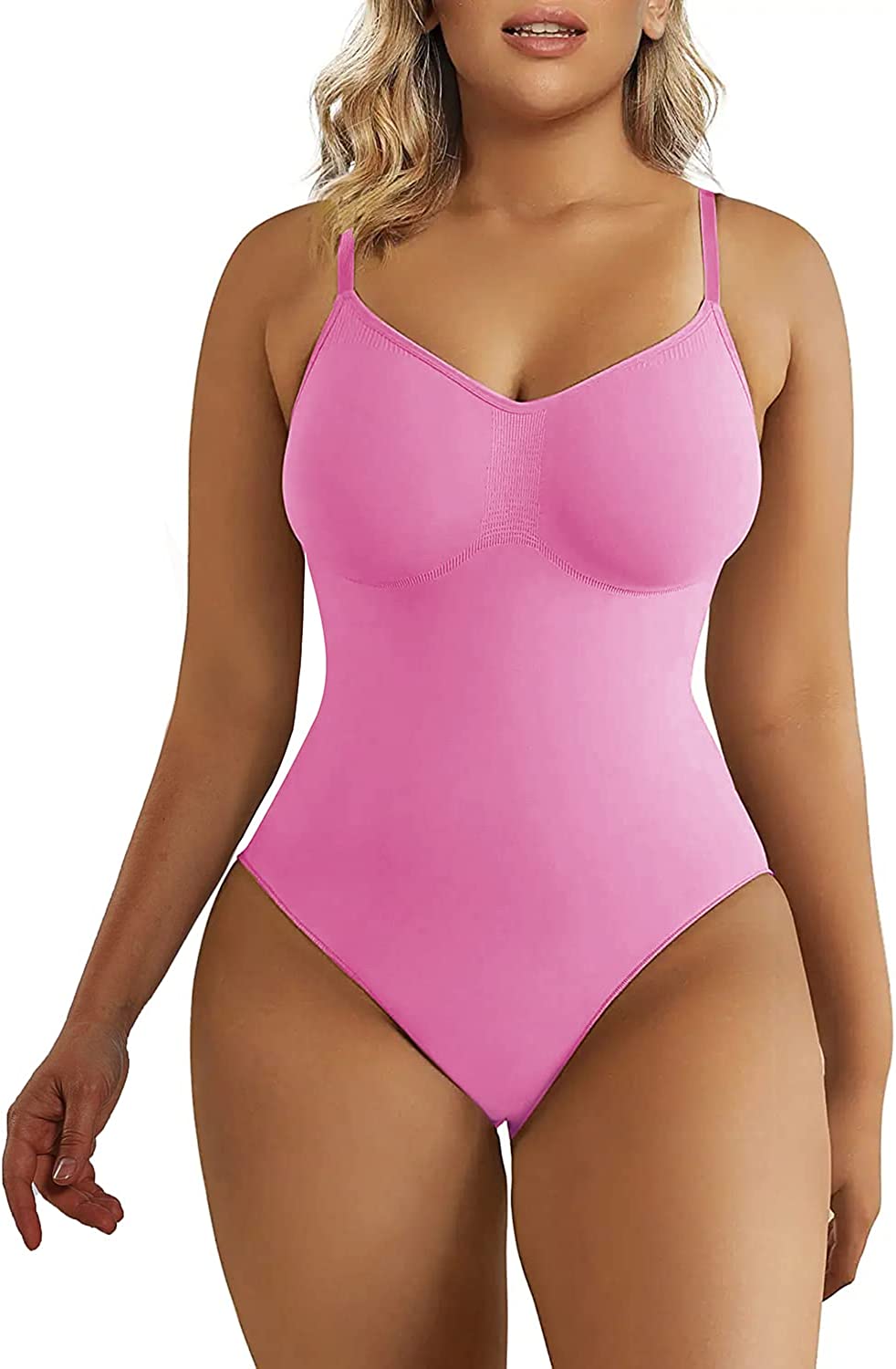 SHAPERX Women's Shaping Mid-Thigh Bodysuit Tummy Control Shapewear Seamless  Sculpting Body Shaper : : Clothing, Shoes & Accessories