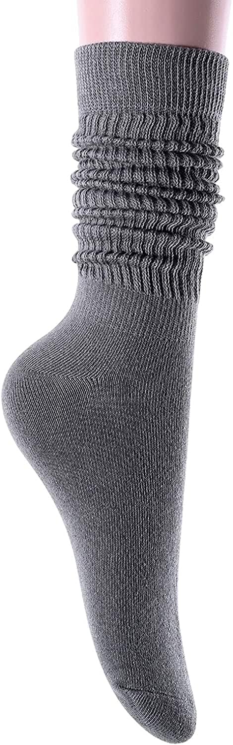 Buy Zmart Slouch Socks Women, Girls Scrunch Socks, Long Heavy Yellow Orange  Pink Socks, Light Blue, Medium at