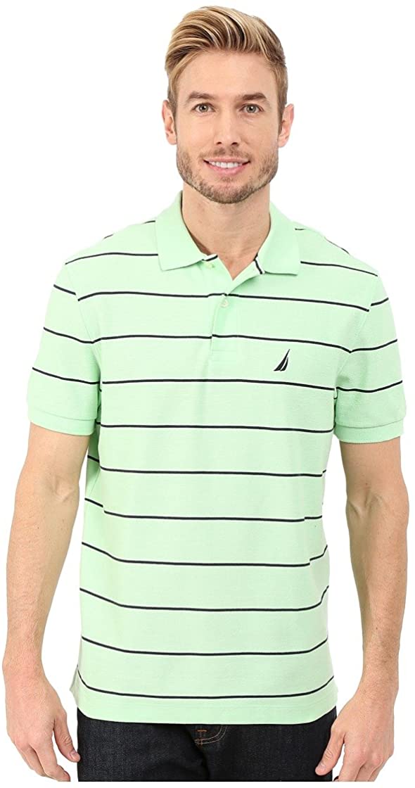 Nautica Men#039;s Classic Short Sleeve Striped Polo T-Shirt eBay