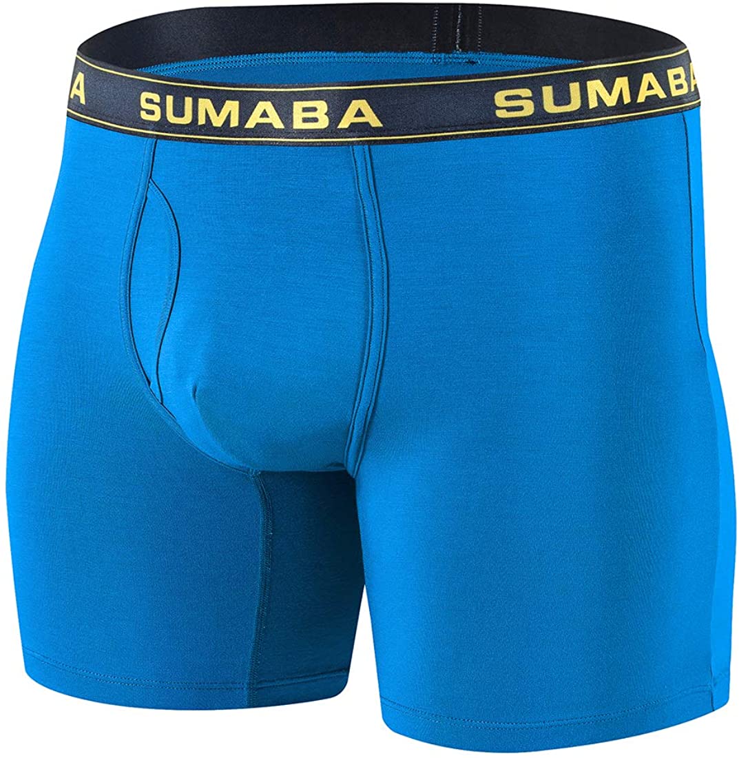 SUMABA Mens Underwear Boxer Briefs, Mens Long Leg Boxer Briefs 4 Pack … :  : Clothing, Shoes & Accessories