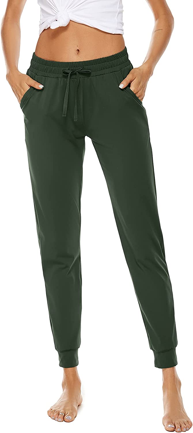  BATHRINS Women Tapered Joggers with Pockets – Casual Yoga High  Waist Sweatpants A-Army Green : Clothing, Shoes & Jewelry