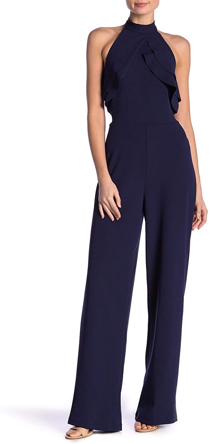 bebe halter jumpsuit